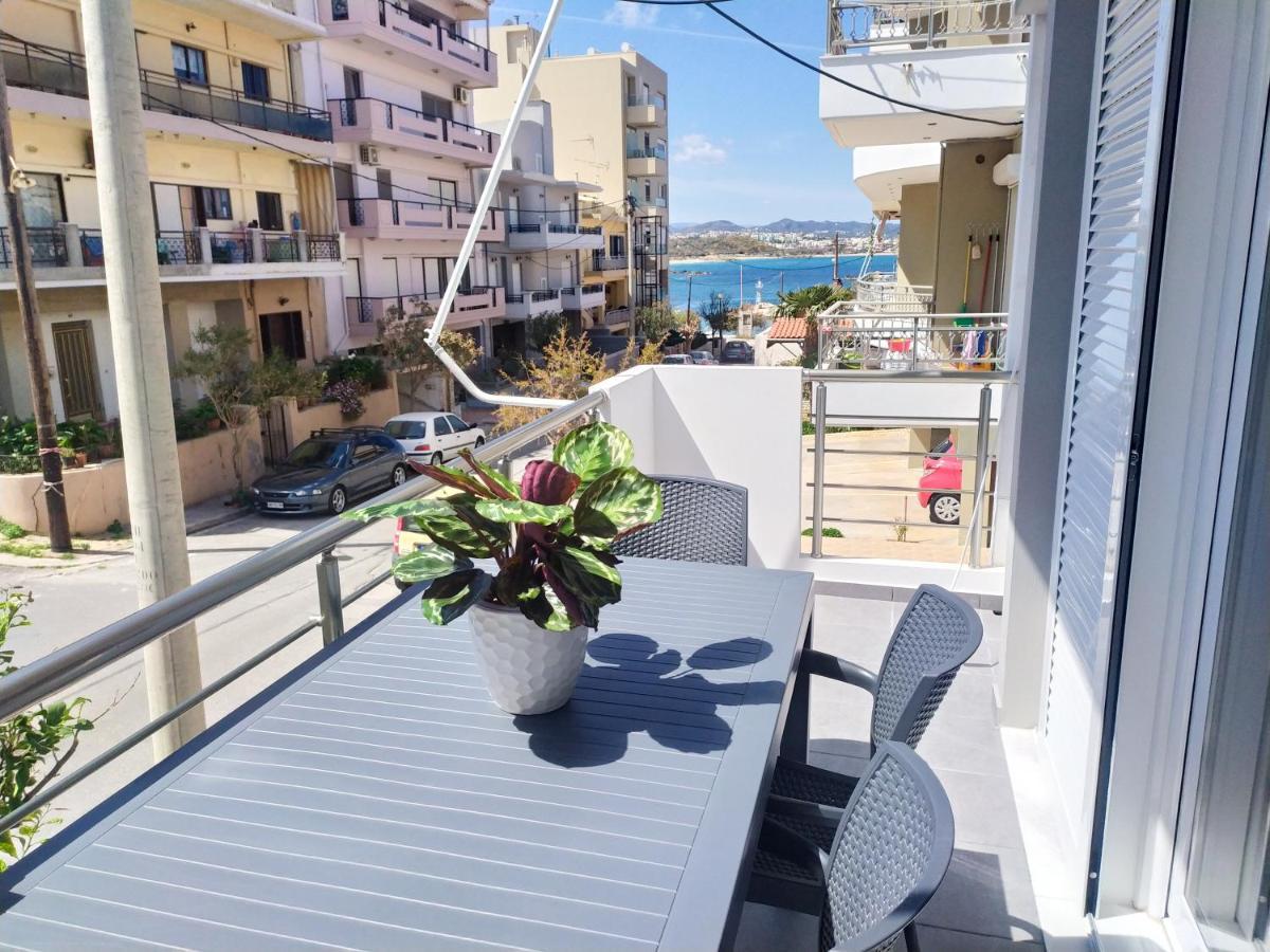 Sea Side View Home Steps From The Beach & City Chrissi Akti Chania Exterior foto